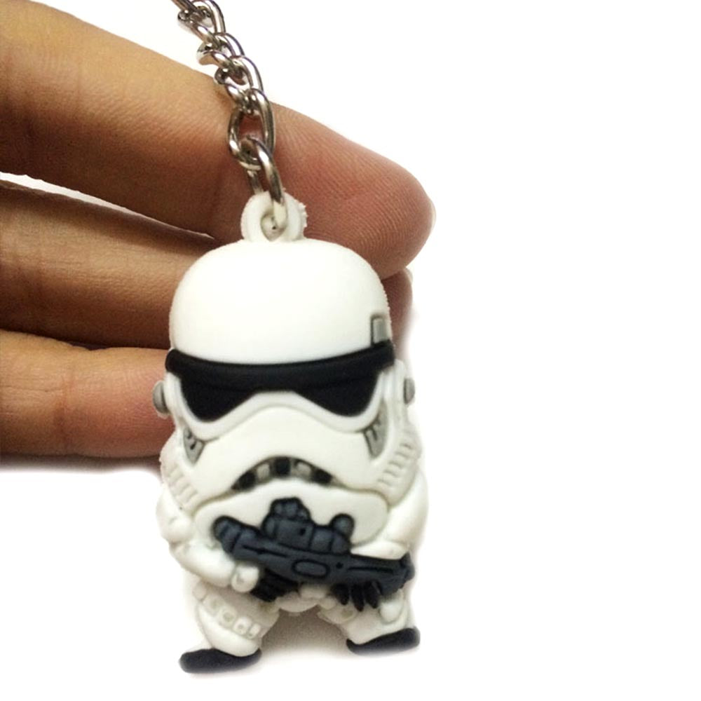 Star wars  criativo darth vader imperial stormtrooper keychain