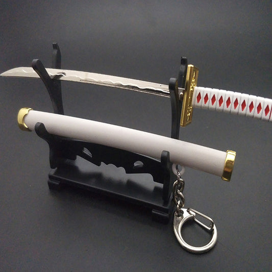 Katana Keychain Roronoa Zoro Samurai Sword Metal