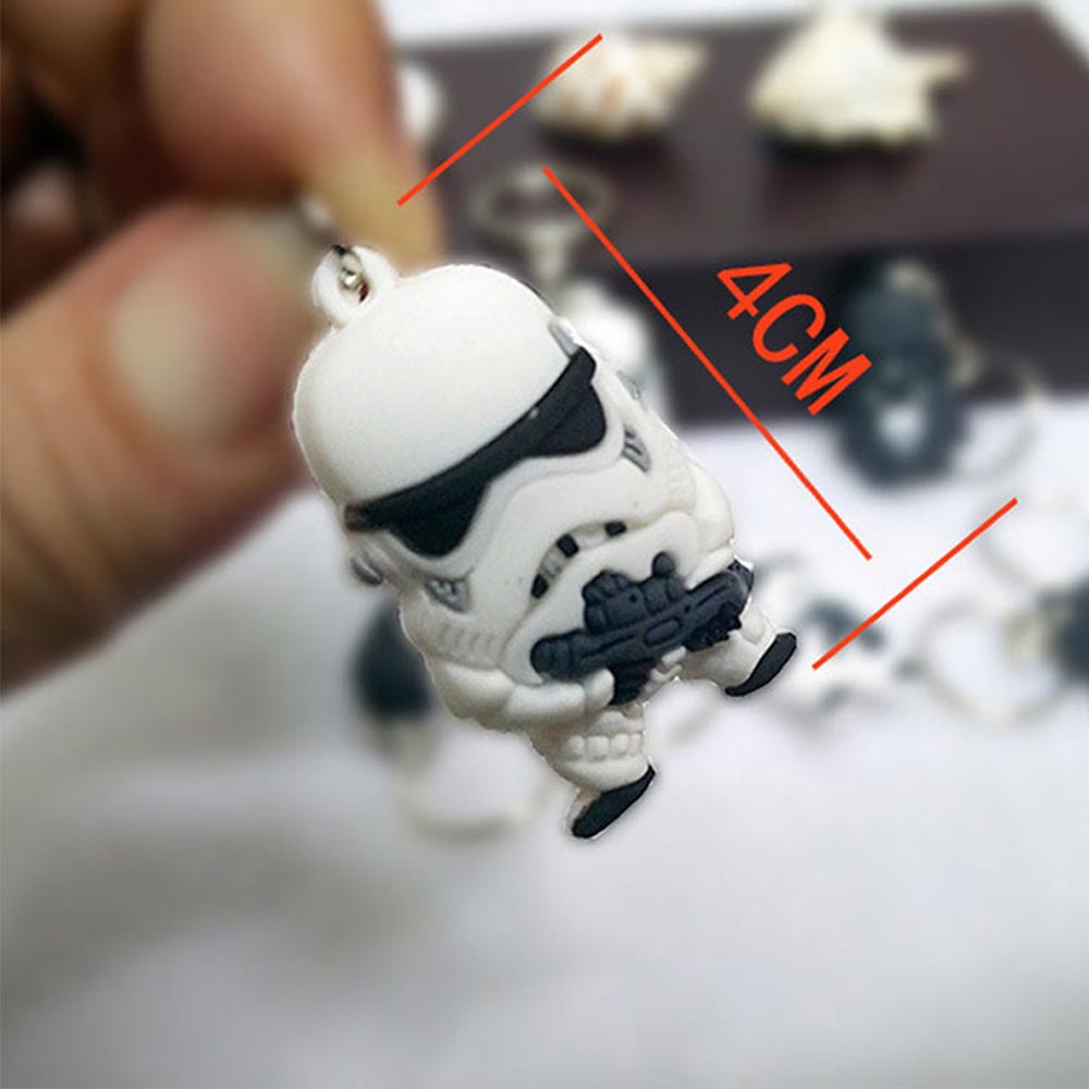 Star wars  criativo darth vader imperial stormtrooper keychain